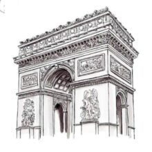 Desenho de Lugares - Arco do Triunfo