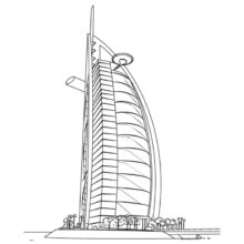 Ideias para Desenhar - Burj Al Arab - Dubai