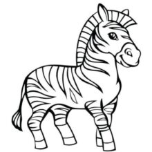 Desenho de Zebra