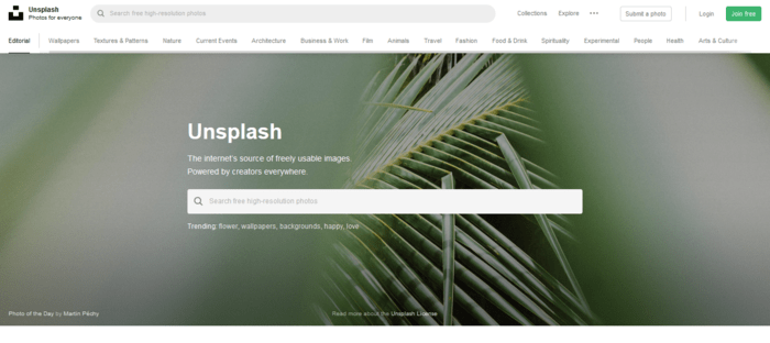 Site Unsplash